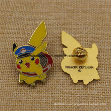 Divisa dura de encargo del Pin de Pikachu del metal del esmalte de la promoción